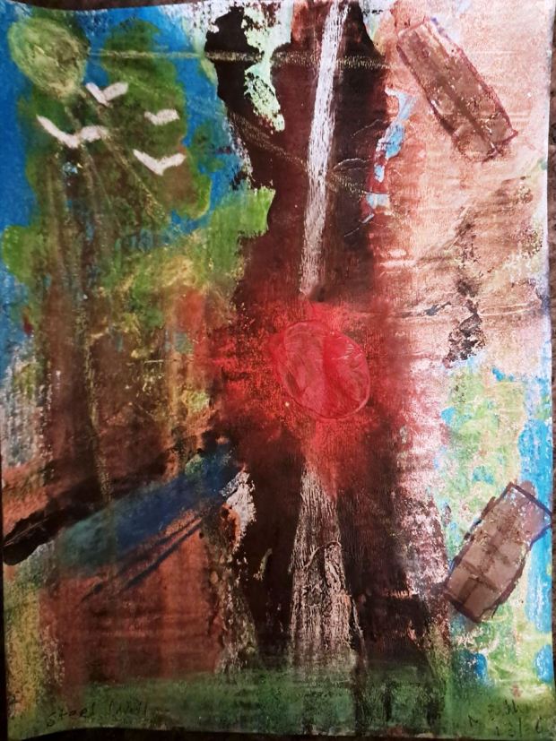 Abstract painting: Steel Will